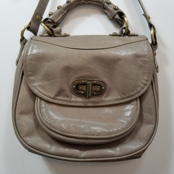 TOPSHOP Leather Turnlock Studded Crossbody Bag - Picture 16 of 16